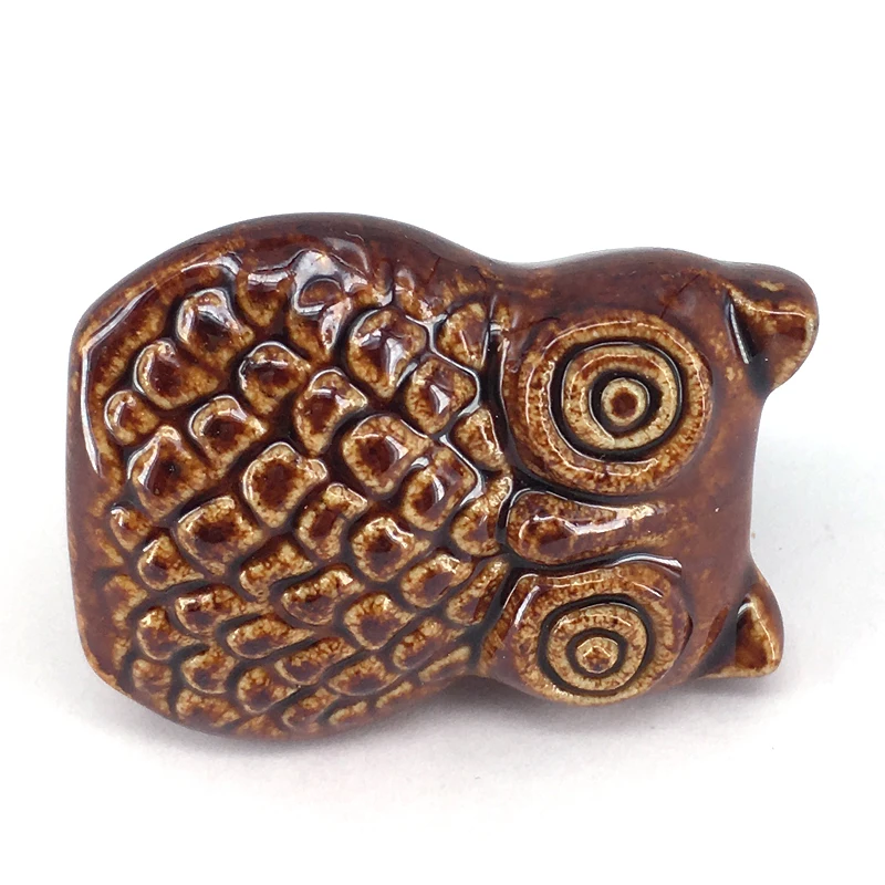 Ручка дверная керамическая в форме совы для детской комнаты|ceramic door handles knobs|door handle