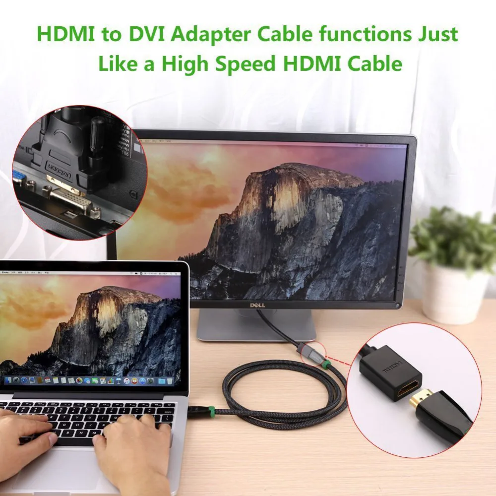 Кабель-переходник HDMI male-DVI переходник на 24 + 1 pin Female 1080P 3D видео 1080p для ЖК-дисплея DVD