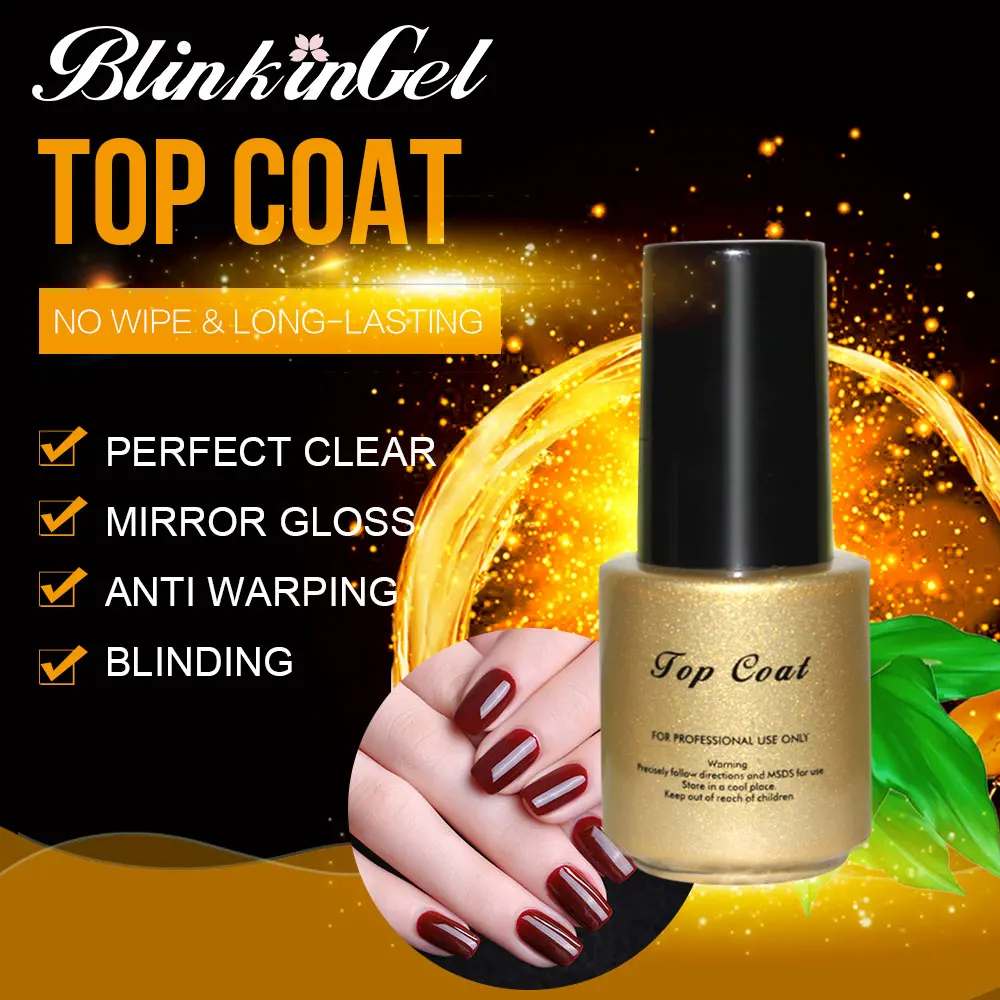 BlinkinGel 2 шт./компл. гель-основа для ногтей и топ-лак минеральная основа топ