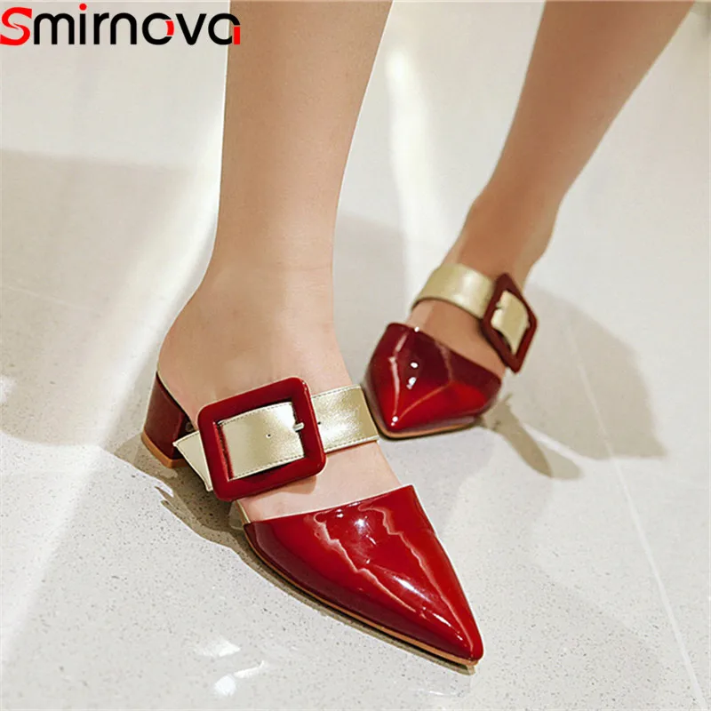 

Smirnova/оптовая продажа; Большие размеры 48; Женские туфли-лодочки; Удобная летняя обувь с острым носком и пряжкой; Женская обувь для вечеринок н...