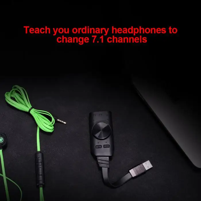 USB внешний адаптер звуковой карты 7,1-канальный разъем и воспроизведение звуковой карты конвертер EM88