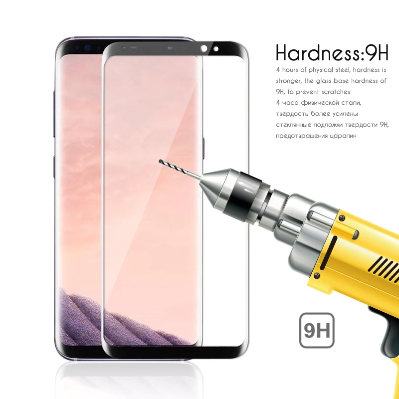 3D Оригинальное NFH чувствительное закаленное стекло для Samsung Galaxy S8 Plus Защитная