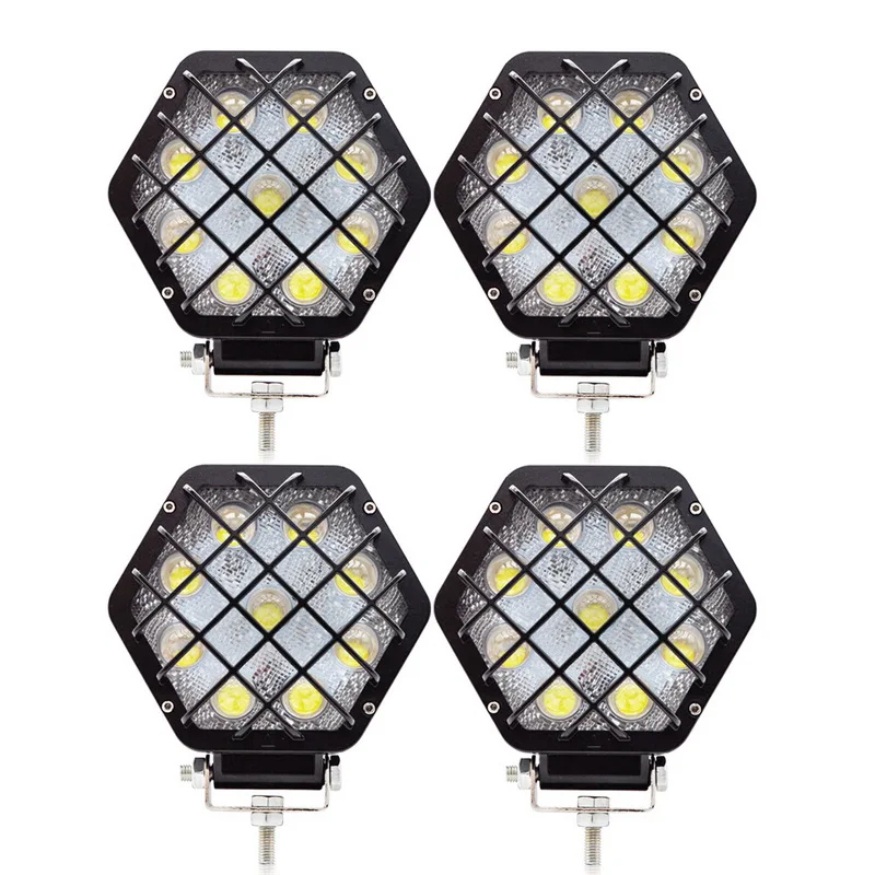 

Safego 4 pcs LED Work Light 27W Offroad Car Spot Beam Driving Lamp 12v 24v Fog Lights For ATV UAZ SUV 4WD 4x4 Truck Tractor