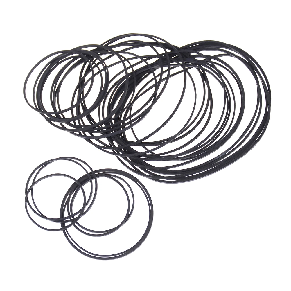 Черный резиновый маленький тонкий ременный шкив 1 упаковка ремень привода