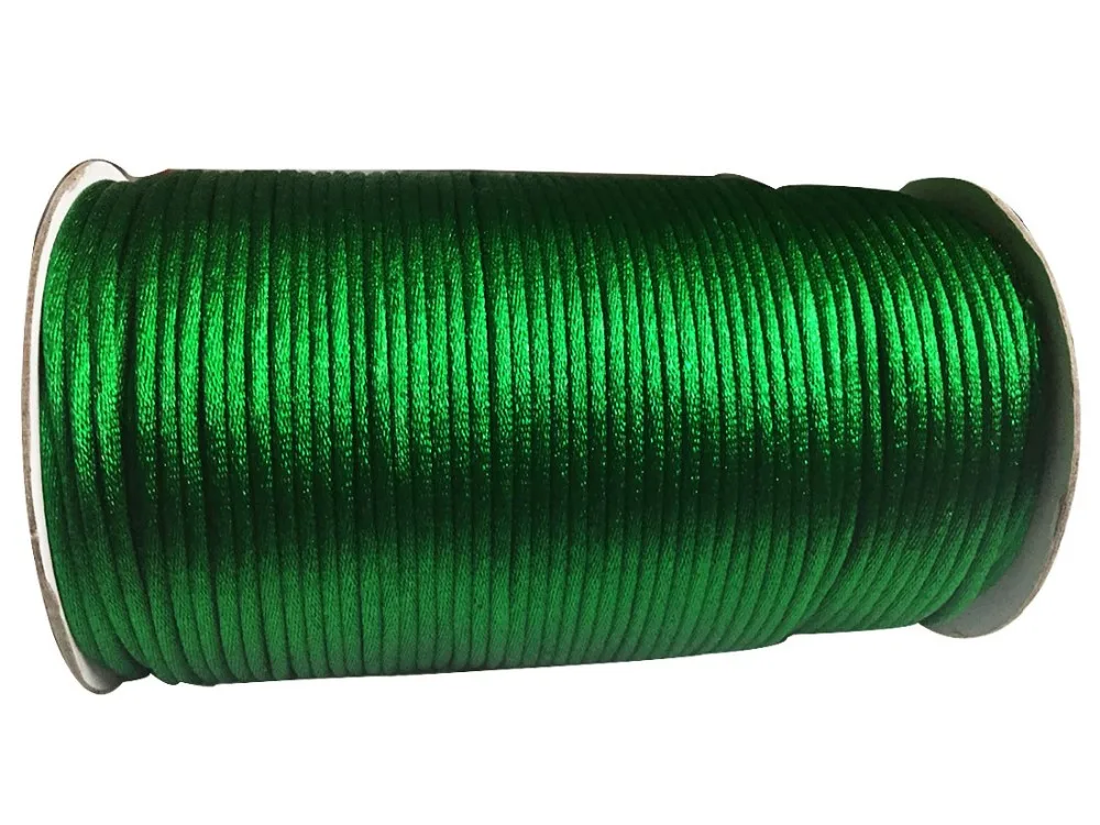 233 pink 3 мм сатиновый нейлоновый шнур+ 120 м/рулон/лот-DIY Ювелирная нить веревка макраме браслет Изготовление Бисероплетение струны аксессуары - Цвет: 233 pink