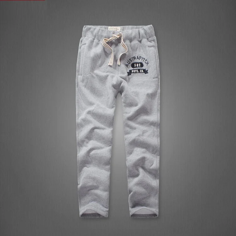 6206 light gray Зима бегунов толстый хлопок Штаны мужчин Повседневное флис пот Штаны Утепленная одежда Размеры S к 3XL - Цвет: 6206 light gray