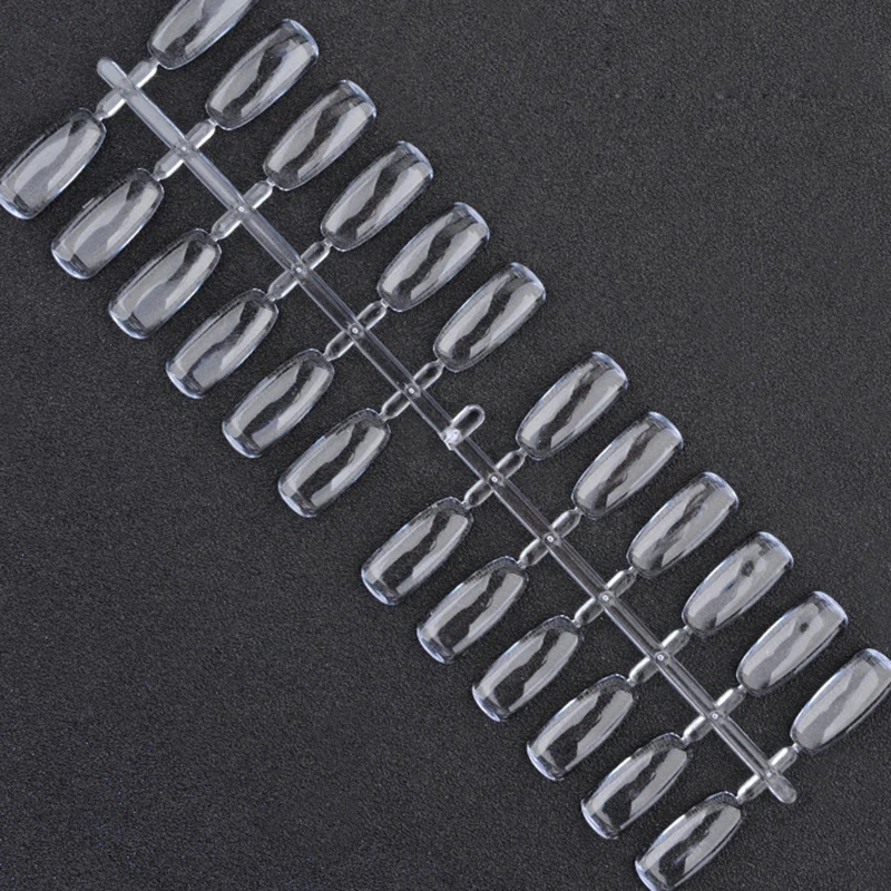 2 листа типсов для ногтей инструменты практики демонстрации прозрачный белый