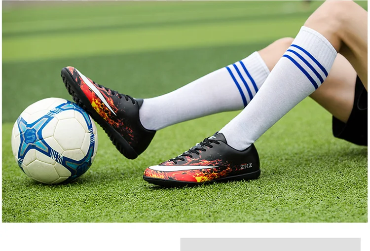 ZHENZU бутсы футбольные для мальчика профессионального futbol Superfly Футбол сапоги дети мальчики Девочка футбольные бутсы кроссовки voetbal chaussure де ног