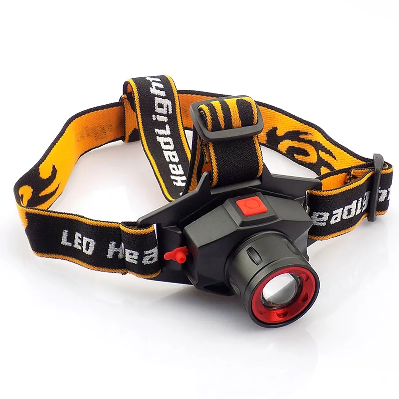 Powerful Q5 LED Headlamp Rechargeable Headlight Built-in Battery Head Lamp Torch Flashlight Zoomable Adjustable Camping Hiking | Лампы и