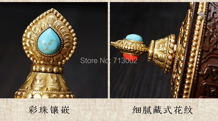 Супер волшебный Тибетский чистый бриллиант Молитвенное Колесо Поворотное с