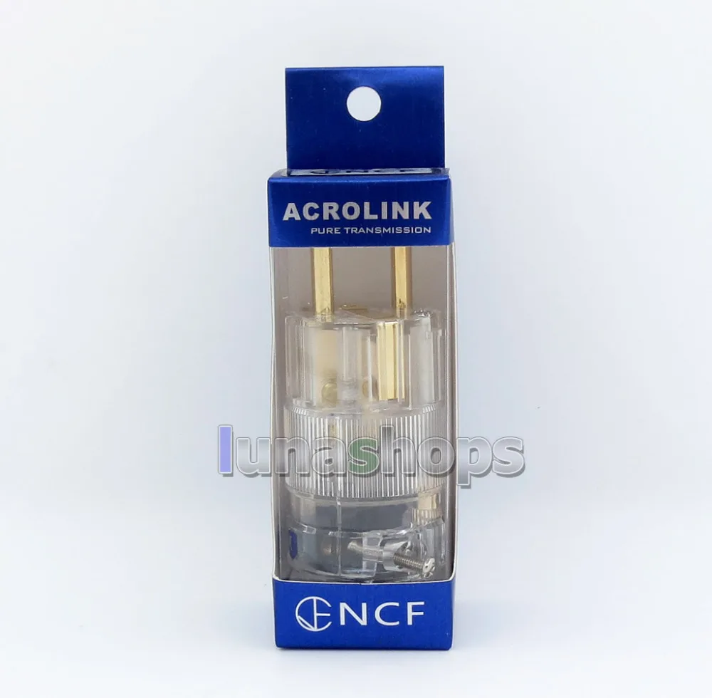 

LN005760 Acrolink EU fp-e25(G) Pure Transmission NCF Gold plated Power DIY Custom Male Adapter Plug