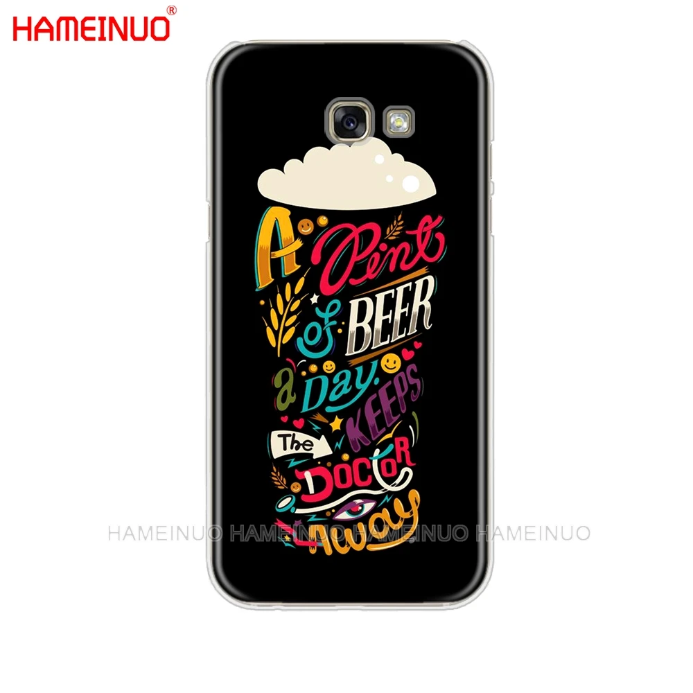 HAMEINUO чехол для сотового телефона с надписью keep calm and drink a bear wine Samsung Galaxy A3 A310 A5 A510 A7 A8