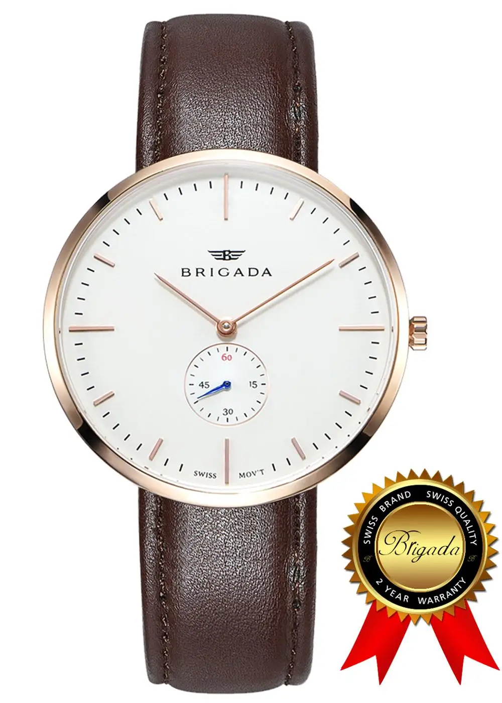 Часы BRIGADA Swiss для мужчин и женщин модные красивые минималистичные кварцевые