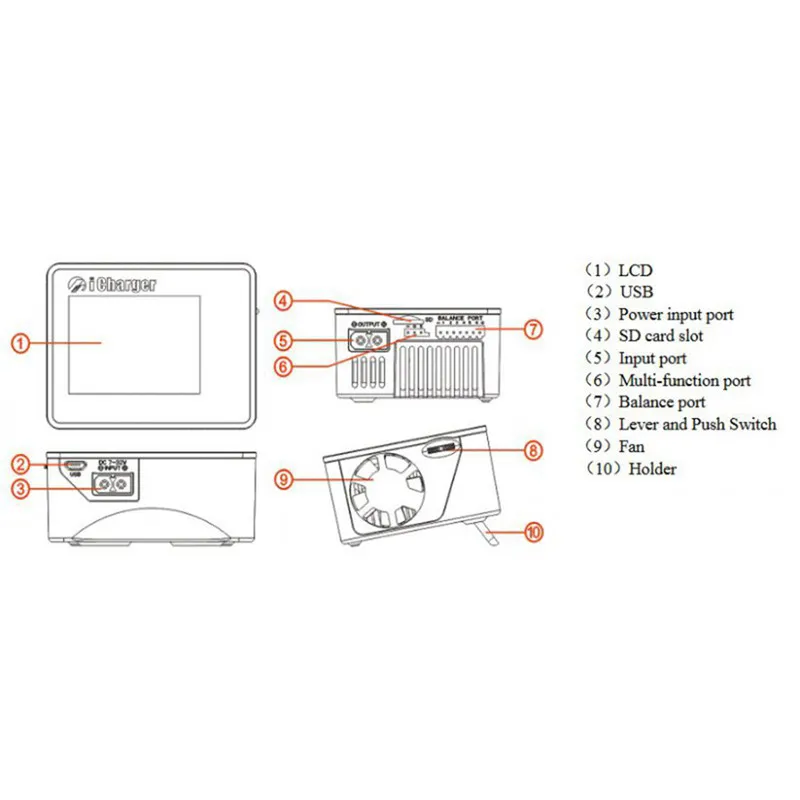 Новинка оригинальное зарядное устройство i X6 800 Вт 30A DC ЖК экран умное Lipo Dis