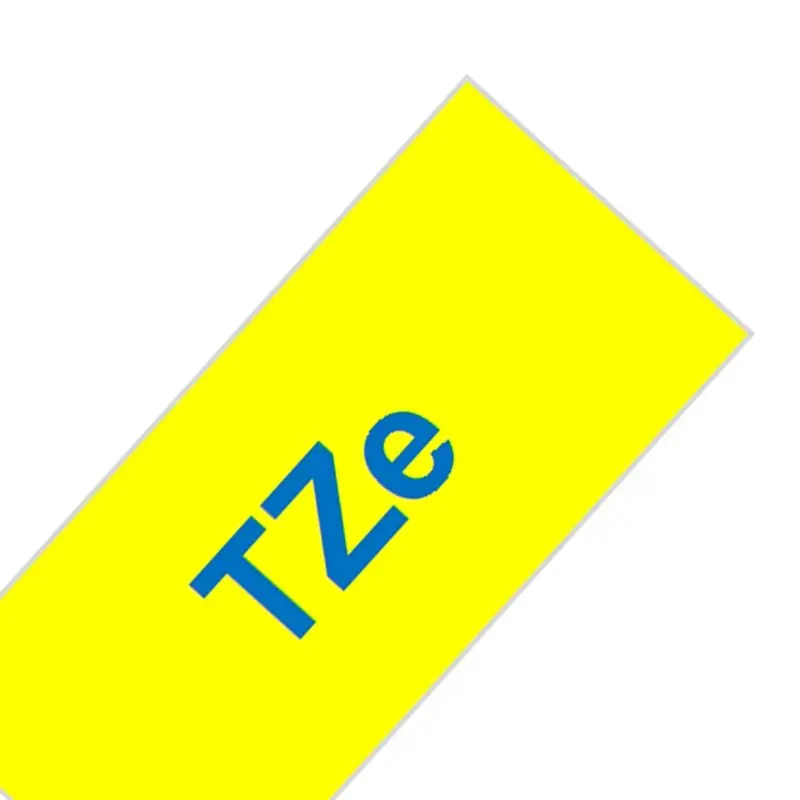 blue on yellow TZe231 стандартная ламинированная пленка 12 мм x 8 м Совместимость для Brother P-touch TZe ленты черный на белом принтере ленты TZe-231 производитель этикеток - Цвет: blue on yellow