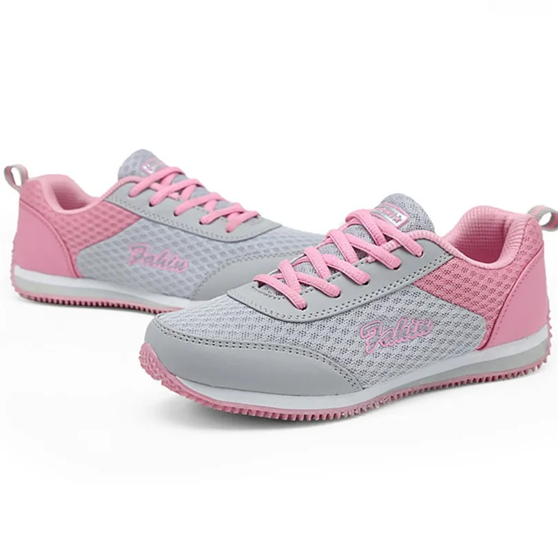 Женские кроссовки из дышащего сетчатого материала на шнуровке|feminino|feminino tenisfeminino