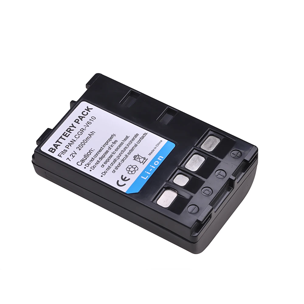 Tectra 2000 мАч 1 шт. Φ CGR V610 CGRV610 аккумулятор для Panasonic|Цифровые аккумуляторы| |