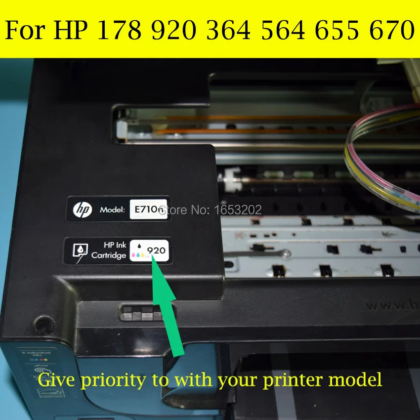 BOMA. LTD 4 цвета/комплект Система непрерывной подачи чернил для hp 920 СНПЧ для hp Officejet 6000 6500 6500A 7000 7500 7500A принтер