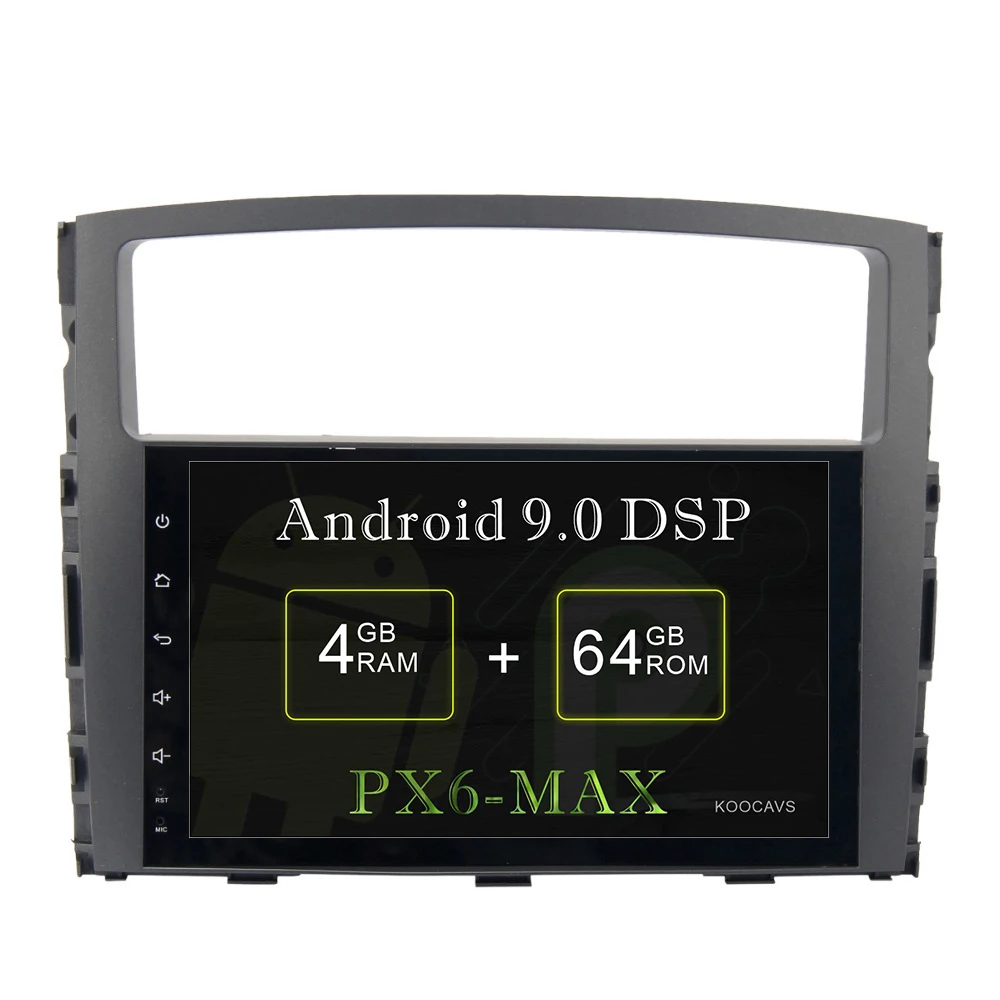 

KOOCAVS 9 "ips Android 9,0 автомобиля gps радио плеер для Mitsubishi Pajero V97 V93 2006 2007 2008 2009 2010 2011 4 Гб + 64G мультимедийная