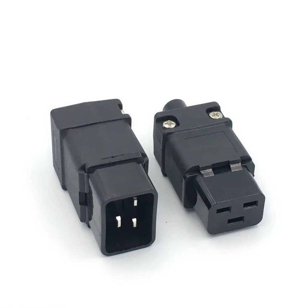 PDU/UPS стандартный разъем IEC320 C19 C20 16A 250 В AC Электрический Кабель питания Шнур Разъем съемный штекер SS-809 SS-810 разъем