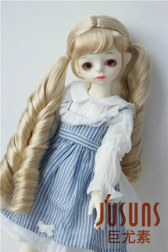 JD330 1/6 1/4 1/3 красивый кукольный парик BJD парики YOSD MSD SD длинные двойные пони Страна Девушка Кукла волосы модные аксессуары куклы - Цвет: 8-9inch SM202B