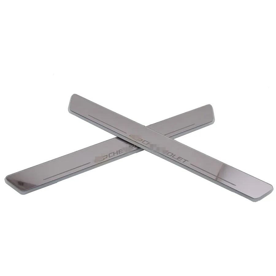 2 крутых пользовательских светодиодный порог двери потертости пластины