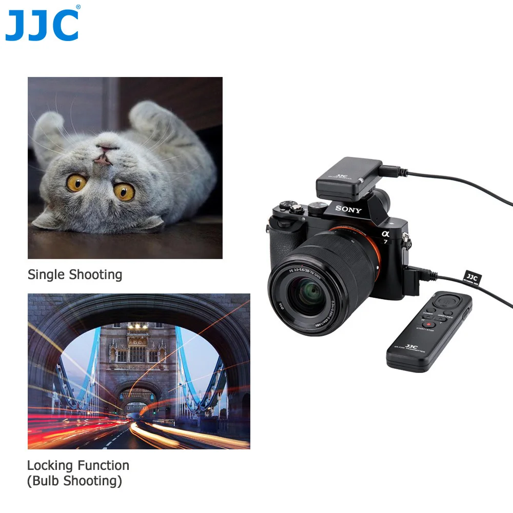 JJC камера беспроводной пульт дистанционного управления для SONY Alpha a7III a7SII a7R a6000 a6300 a6500 и т. д. Замена RMT-VP1K или RM-VPR1 Commander