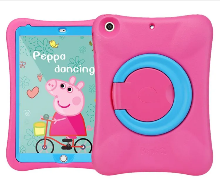 RoseBlue Pepkoo для iPad mini 3 2 1 чехол EVA толстый мягкий funda детский противоударный чехол для планшета 360 Вращающаяся подставка для iPad mini 1 2 3 Чехол - Цвет: RoseBlue