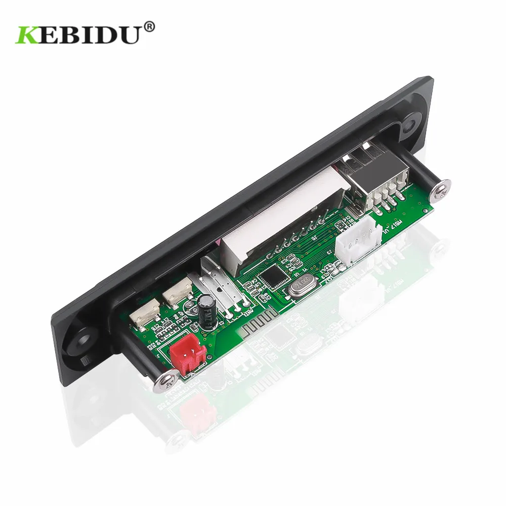 Kebidu USB TF FM радиомодуль автомобильная аудиосистема Беспроводная Bluetooth 5 в 12 В MP3 WMA