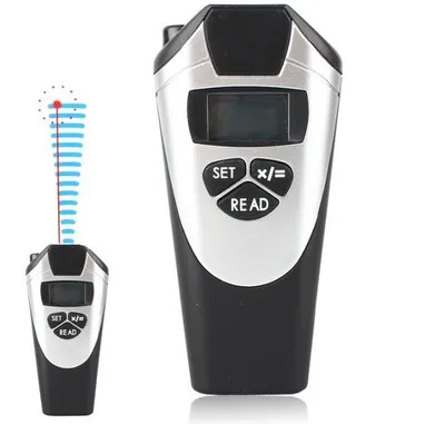 

CP-3009 LCD Handheld Laser Distance Meter with Backlight Ultrasonic Distance Measurer Point 2 to 60 Feet 18M
