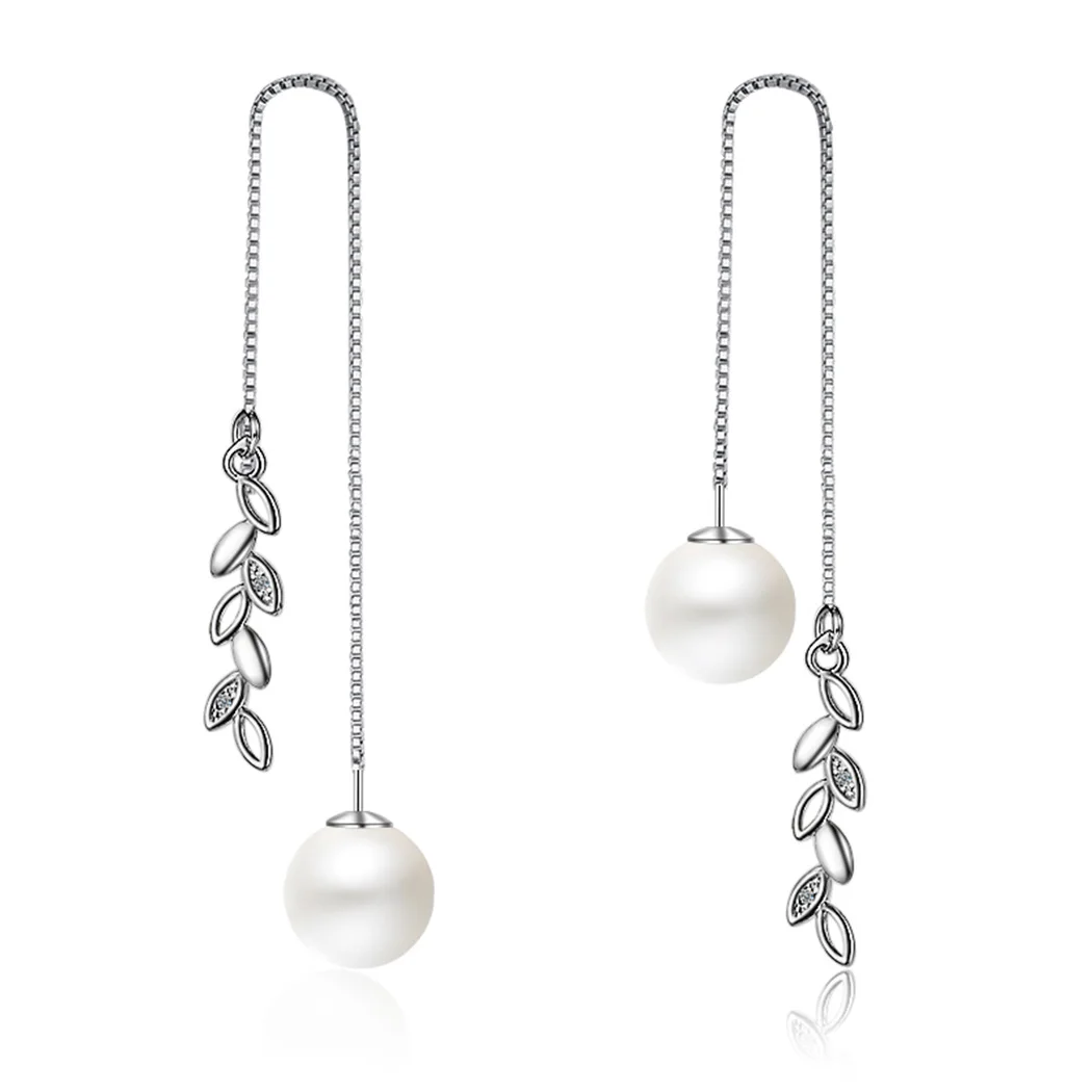 Todorova длинные серьги с кисточками и листьями для женщин кубический циркон