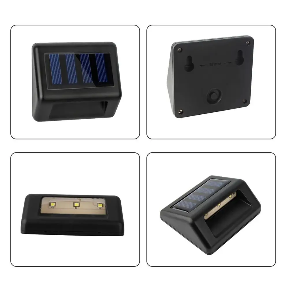 2 шт./лот 3 LED Солнечный Свет Лестницы водонепроницаемый из нержавеющей стали путь