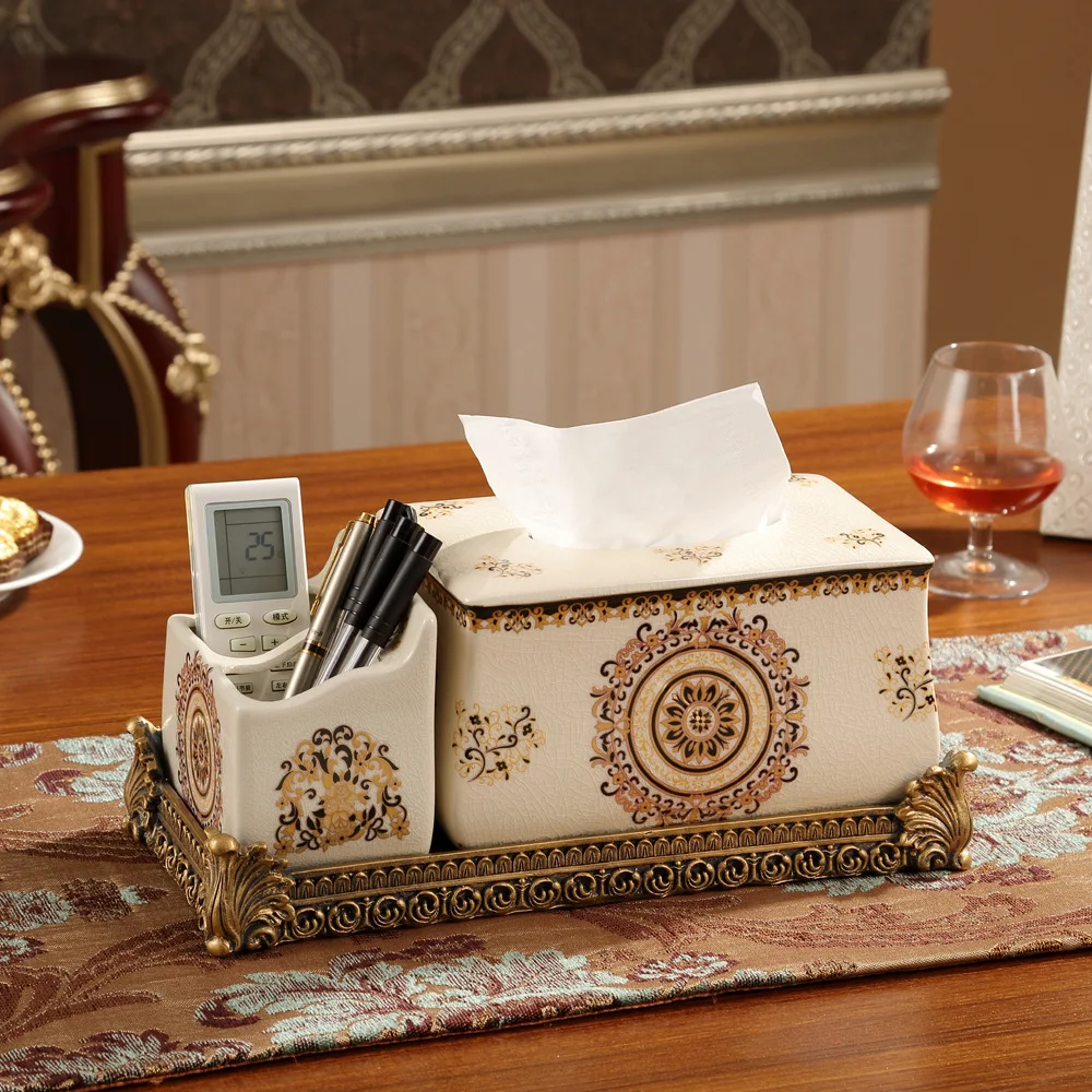 

Wholesale creative ceramic box Home Furnishing utility storage carton box decoration crafts