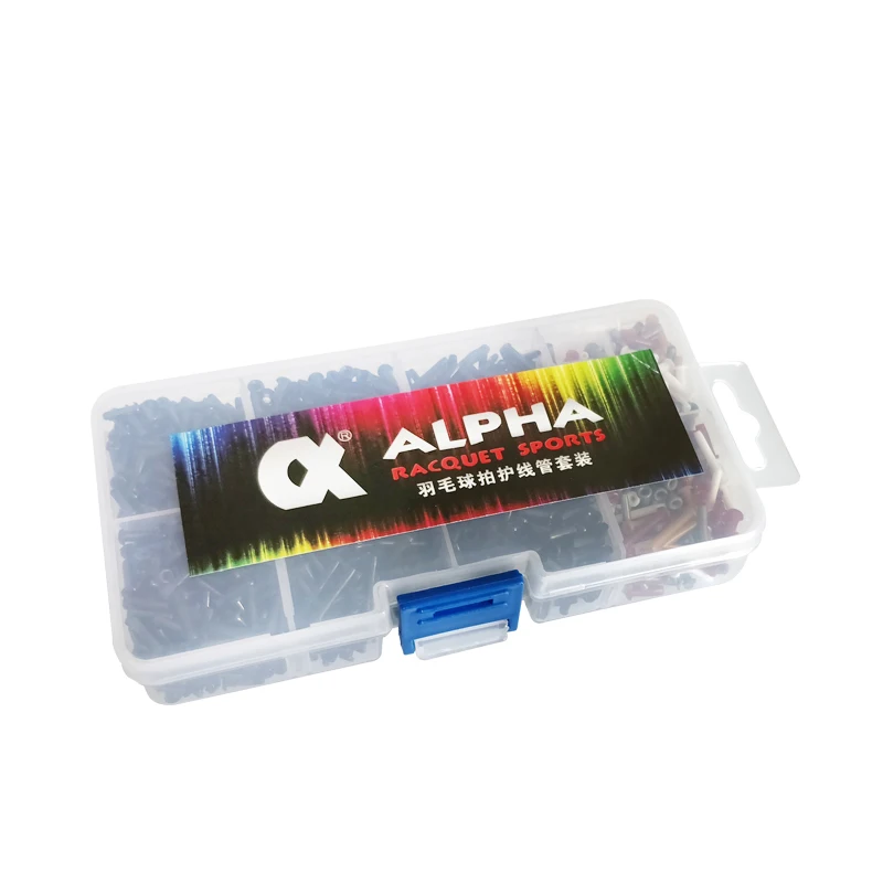 Alpha нейлон бадминтон люверсы набор один/двойной/Шарнир отверстие струны защитные инструменты аксессуар для бадминтона Ракетки ACC-385 - Цвет: black