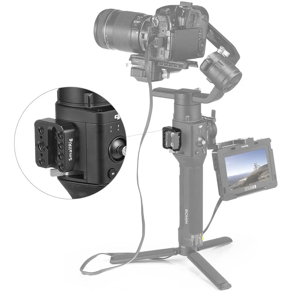 SmallRig 2 шт. Монтажная пластина для DJI Ronin S ручной карданный кронштейн с Рельсом Nato и резьбовыми монтажными отверстиями-2234