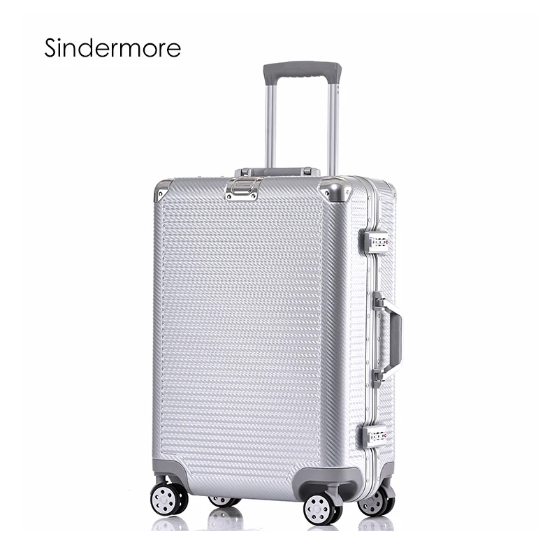 Sindermore 20 &quot24&quot 26 &quot28&quot PC VS алюминий рамки путешествия чемодан с выдвижной ручкой