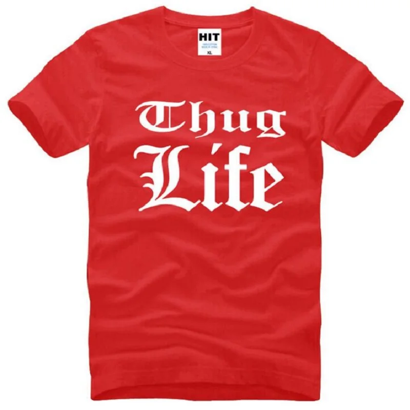 

Thug Life Tupac 2PAC Printed T Shirt Men Hip Hop Short Sleeve O-Neck Cotton Man T-Shirt Cool Tee Shirt Homme Camisa Masculina