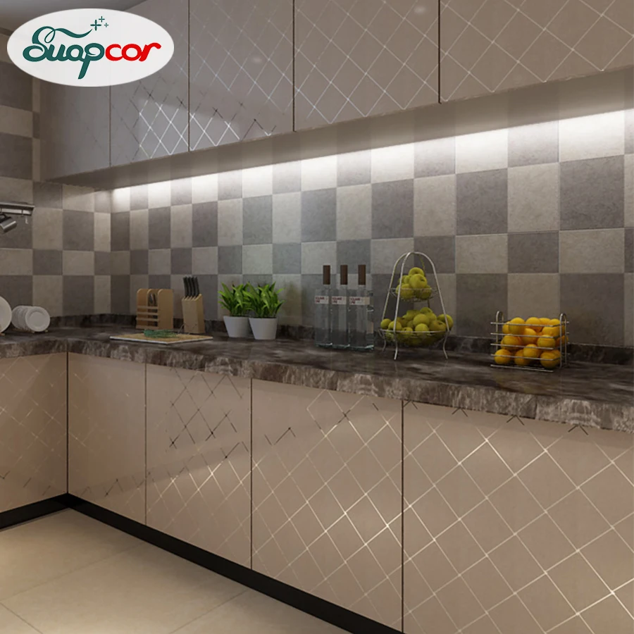 waterproof pearl paint pvc wallpaper self adhesive wall paper furniture renovation stickers kitchen cabinet wardrobe home decor free global shipping