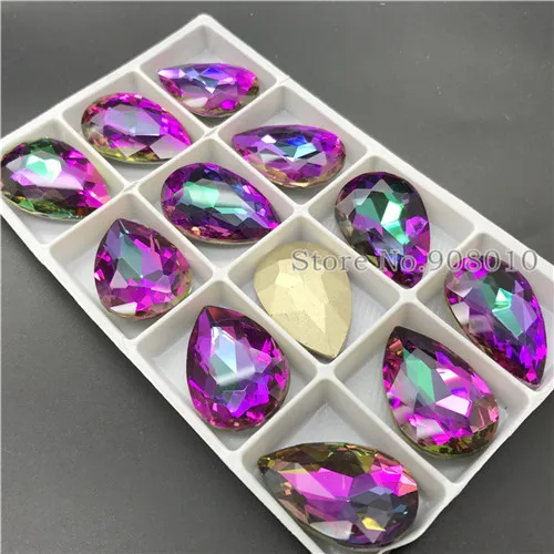 Sphinx TopStone Каплевидная форма, стеклянные стразы, новинка, Вулкан, цвета, каплевидный кристалл, СТРАЗА под камень, бриллиант, 14x10, 18x13, 25x18, 30x20 мм - Цвет: Sphinx