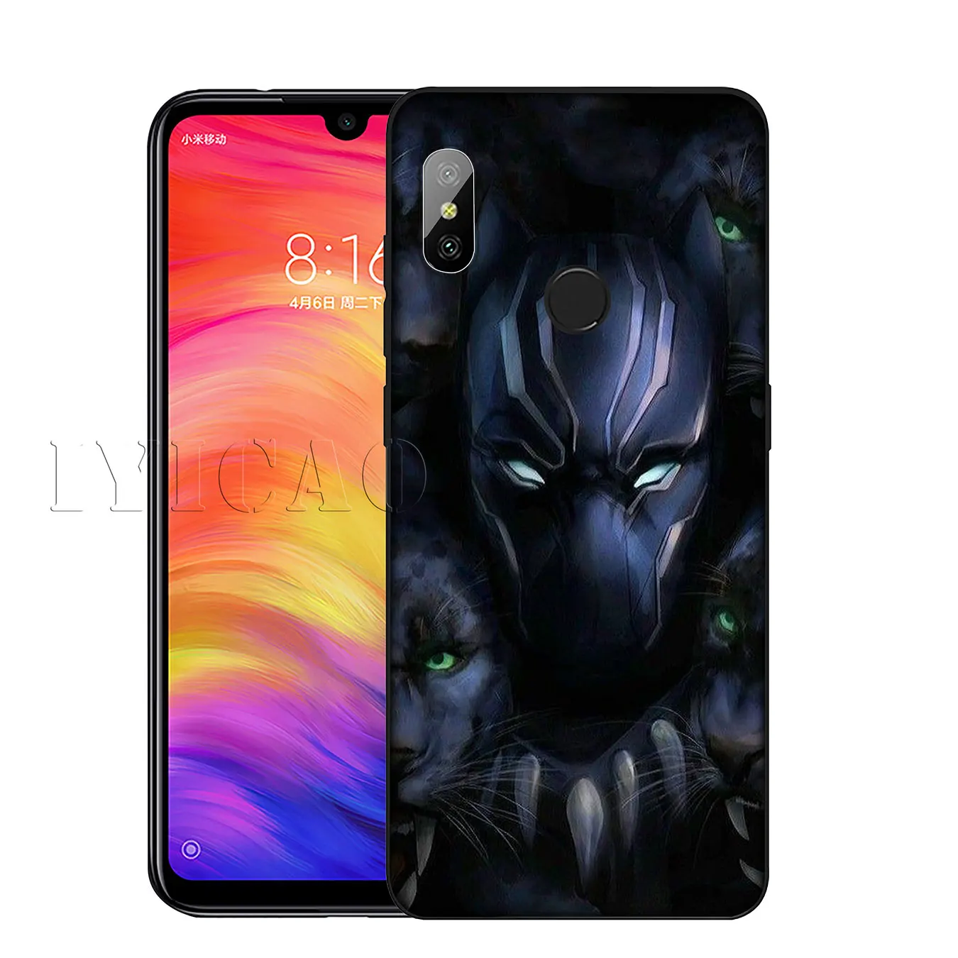 IYICAO Black Panther Marvel Soft Silicone Phone Case for Xiaomi Mi 10 9 9T CC9 CC9E 8 SE A3 Pro A1 A2 Lite 6 pocophone f1 |