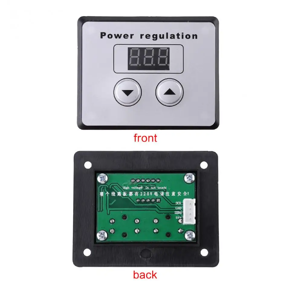 AC 220V 10000W Контроллер SCR цифровой регулятор напряжения регулятор скорости Диммер термостат