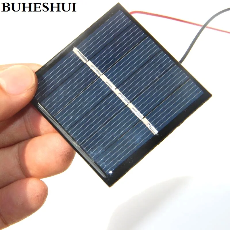 Миниатюрная солнечная панель BUHESHUI 3 в 2 4 мА 54*54 мм для игрушек сделай сам зарядное