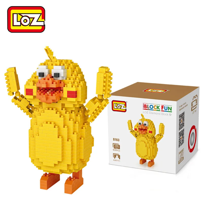 LOZ Diamant блоков animaux Perroquet де пуле фигурка japonais Аниме фигурки Figma мини блок фигурант