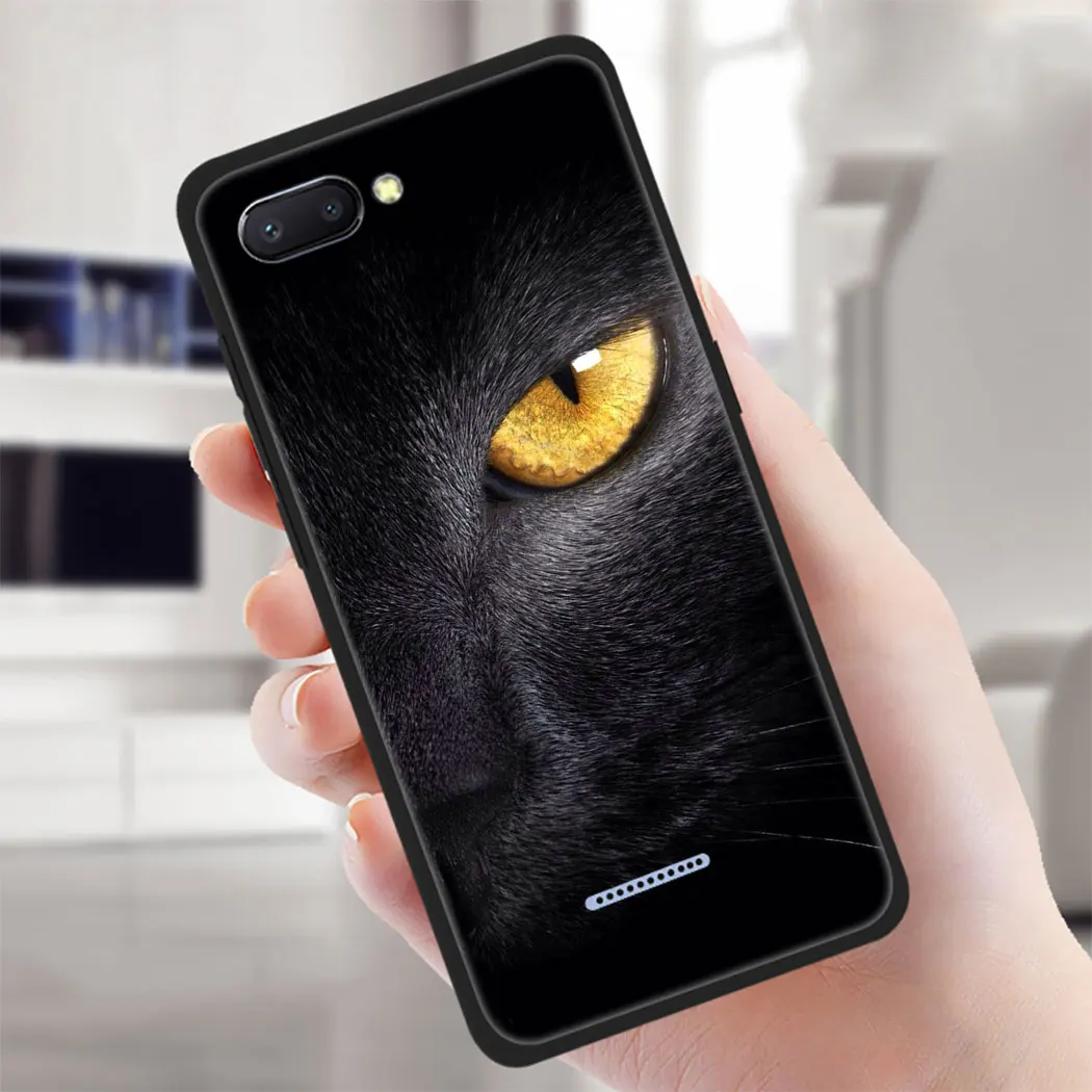 Мягкий чехол IYICAO eyes in black Cat Owl для Xiaomi Redmi 4A 4X5 5A 5 Plus 6 6A 7A Pro 7 S2 K20 |