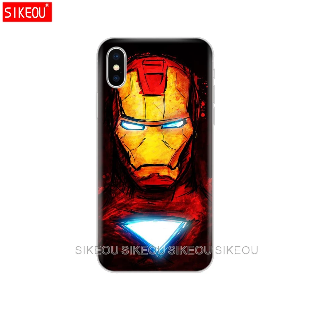 10862 Чехол для iphone 5S, se 4 4S 6s 6 7 8 plus чехол для iphone X XS XR XS MAX чехол Marvel мстители супергерой Капитан Железный человек танос - Цвет: 10862