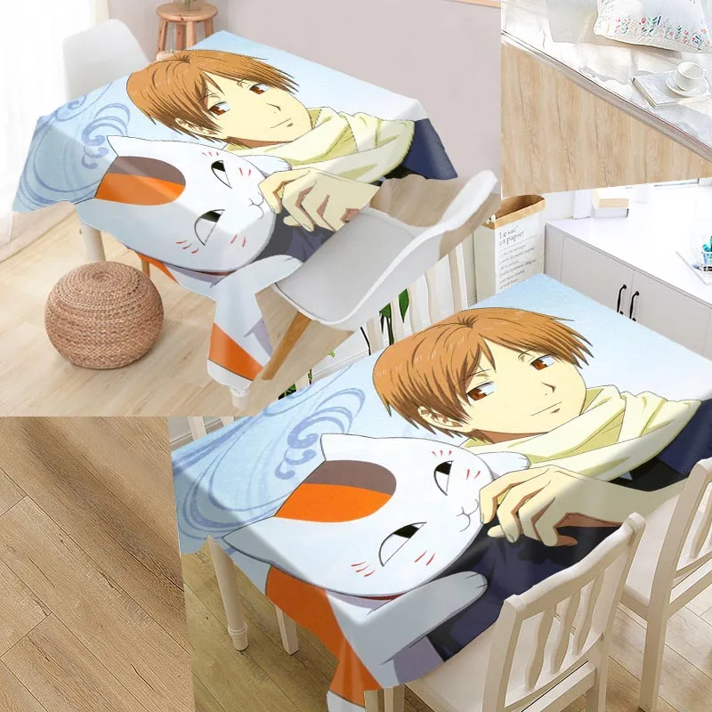 

Best Natsume Yuujinchou Custom Table Cloth Rectangular Oxford Print Waterproof Oilproof Square Table Cover Party Tablecloth