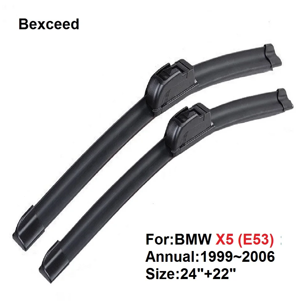 

For BMW X5 (E53) 24"+22"High Quality Car Windshield Windscreen Wiper Blade 1999~2006