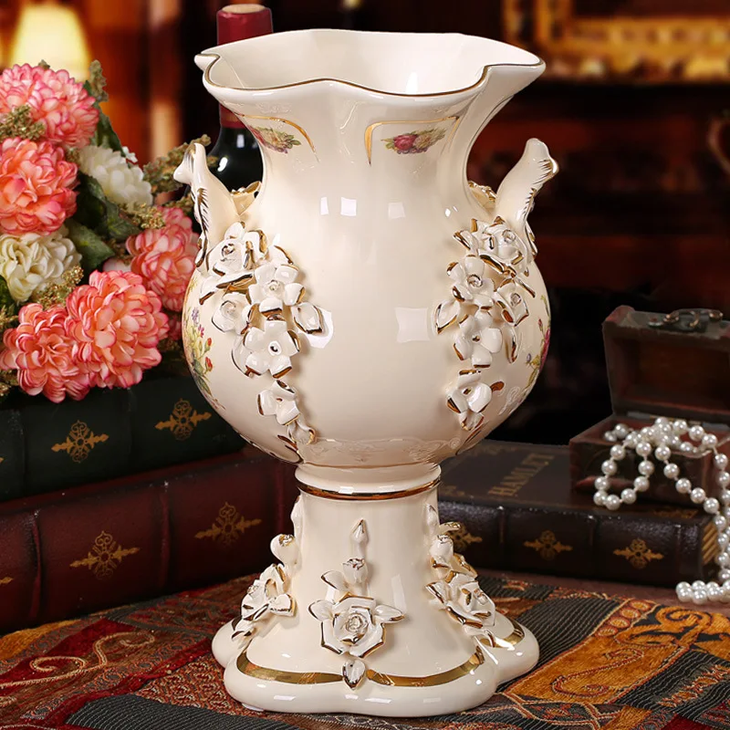 Роскошный Декор для дома в европейском стиле цветы гостиной декоративная