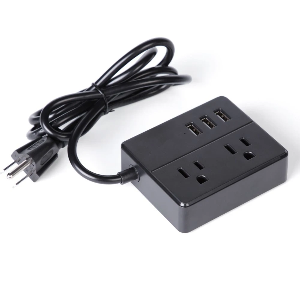 Мини-силовая лента с 3 USB 2 розетками настольная зарядная станция 3,94 фута удлинитель для круизных кораблей, путешествий, мульти разъем, удлинитель