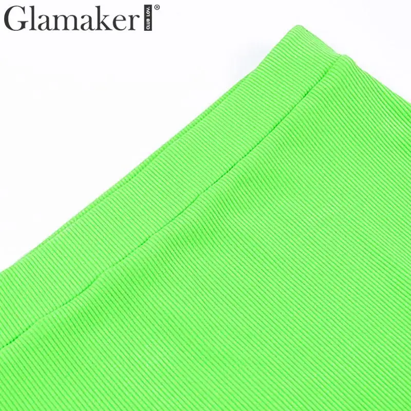 Glamaker, костюм из двух частей, облегающее платье, женский укороченный топ, весна-лето, высокая талия, платье миди, женское элегантное платье для вечеринки, Новинка